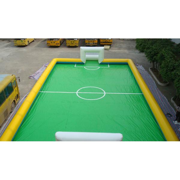 11 Person PVC Inflatable Football Field , Football Game Inflatable Field for Outdoor Sport
