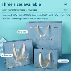 Hot Stamping Cardboard Gift Packaging Box Eco Friendly Handbag