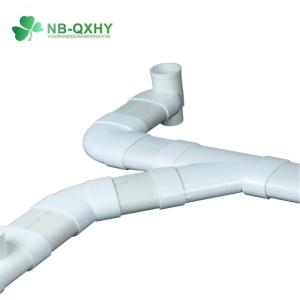 Equal UPVC PVC Plastic Flat Mouth Sewage Ellipse Drain Pipe Fitting System for