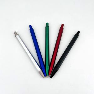 Classic Design Retractable Ball Pen Hexagonal Barrel Aluminum Press Ballpoint