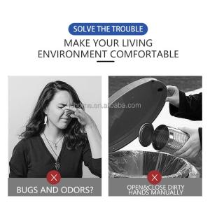 Motion Sensor Touchless Trash Can 4.6 Gallon Self-Sealing And Self-Bagging Smart