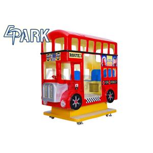 Amusement Park Equipment 3 Seat London Bus Kiddy Ride Game Machine