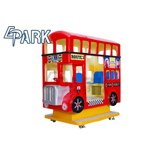 Amusement Park Equipment 3 Seat London Bus Kiddy Ride Game Machine