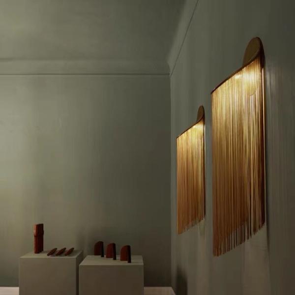 Luxury Design Indoor Decoration Living Room Staircase Modern LED Crystal Wall Lamp