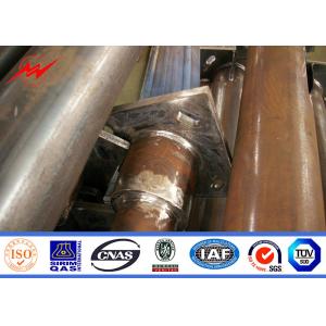 Multi Sided 25m Tunnels High Mast Pole With Lifting System 3 mm Thickness