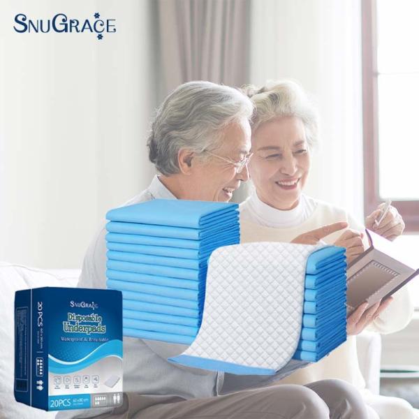 Buy SnuGrace Disposable Underpad 23X36 for Adults Anti-Leak 3D Leak Prevention Channel at wholesale prices