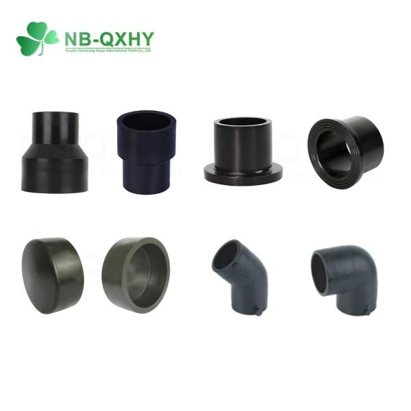 20mm to 355mm Black Oxide PE100 PE80 Water Pipe Anchor HDPE Fittings for Butt