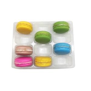 China Single piece 12 macaron pack tray clear plastic macaron tray blister tray macaron packaging on sale