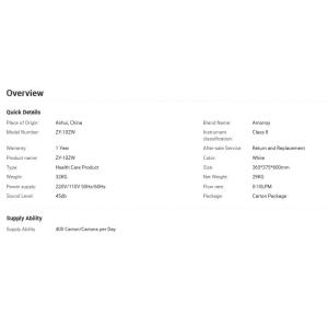 10 L Portable PSA Medical Oxygen Concentrator Machine For Breathing