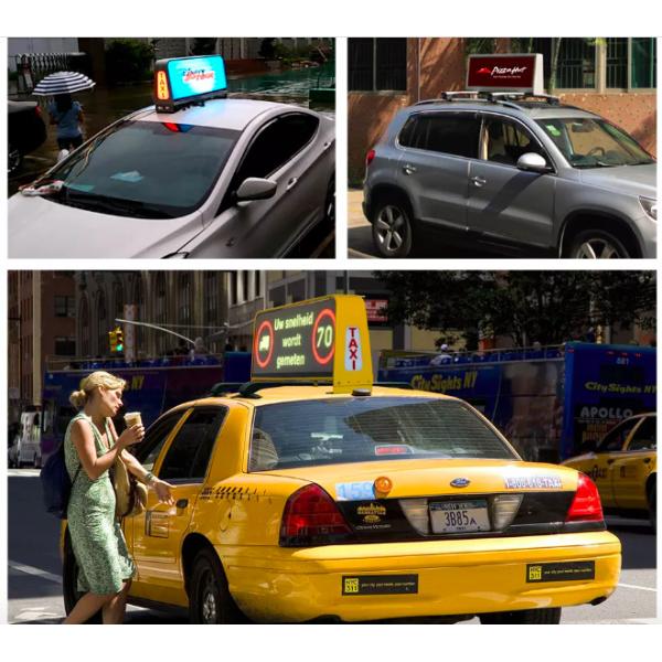 3G 4G Wifi Wireless P2 P2.5 P3 P4 P5 Advertising Car Roof Led Signs Double Sided