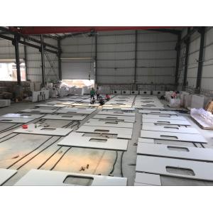 White Black Beige Color Bathroom Vanity Countertops , Granite And Quartz