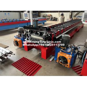 Chain Transmission Corrugated Sheet Rolling Machine 220V With Omron Encoder
