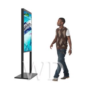 Floor Stand Adjustable Length 2500cd/M² Advertising Kiosk Display Dual Screens