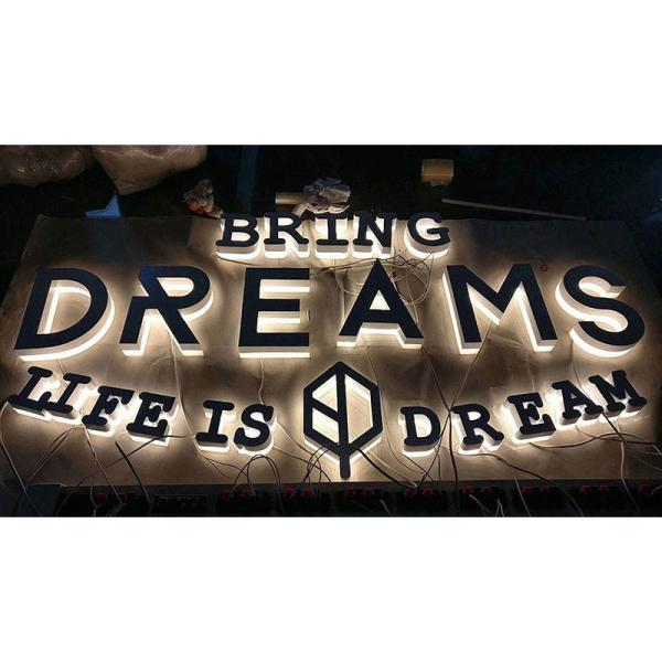 Customization Backlight Number Led Logo Signs Company Decor Letter Light Plate