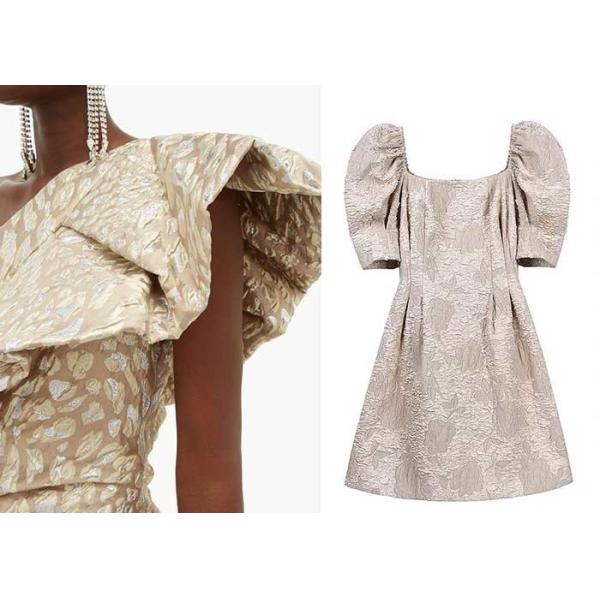 Embossing Pattern 145cm Upholstery Jacquard Fabric Embroidered Anti Mildew