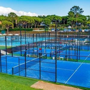 Visible Padel LED Tennis Court Wheelchair Accessible With Artificial Grass