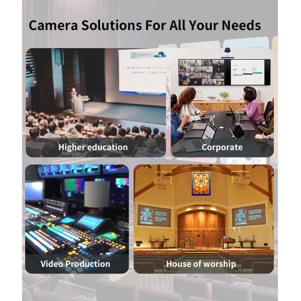 PTC-20N NDI HX2 PoE HD-MI 3G-SDI 4K30 UHD IP Auto Tracking PTZ Camera Stream Live