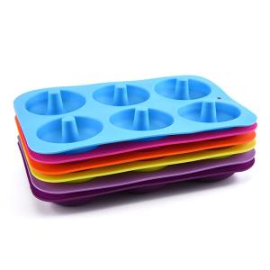 6 Cavities Non Stick Silicone Donut Baking Pan