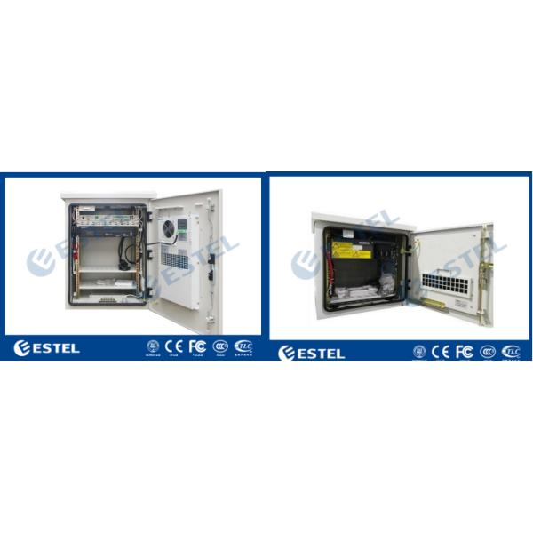 Temperature Control Steel Outdoor Telecom Cabinet 19 Inch For Base Station