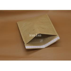 No Fading Kraft Paper Bubble Mailers PE Material With 2 Sealing Sides