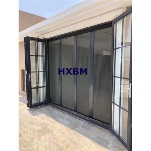 EPDM External Aluminum Folding Doors 12A Glass 75mm Depth