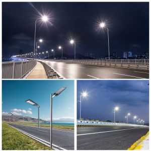 TR-ES02 High Lumen Brightness All In One Solar LED Street Light with Type C