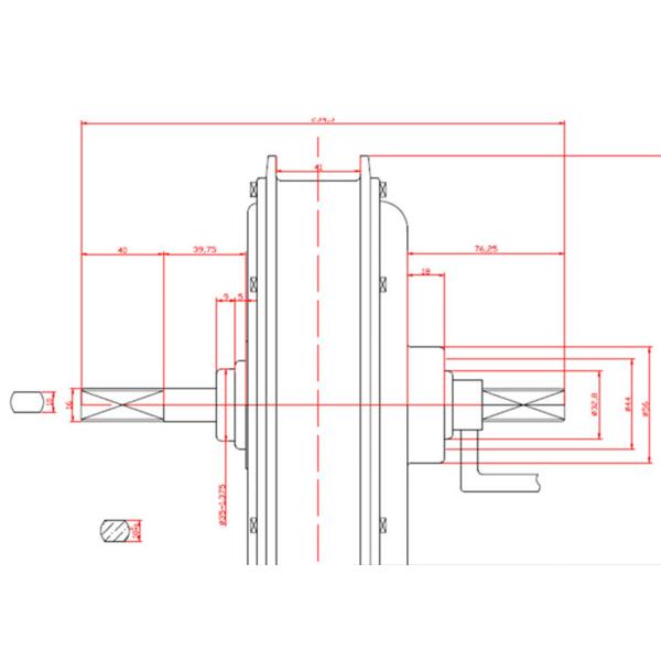 Brushless Gearless Mountain Bike Electric Conversion Kit 3000w 48-72v 25-60km/H