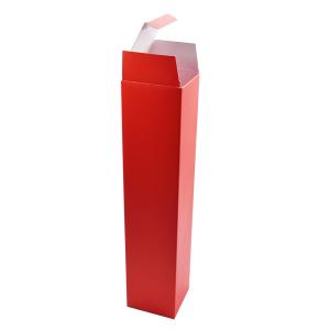 Custom Red Single Bottle Gift Box For Champagne Smooth Surface