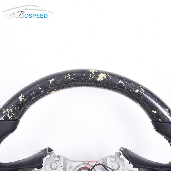 Sports Forged Alcantara Smooth Toyota Leather Steering Wheel Carbon Fiber Material