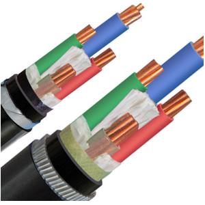 China 10mm2  Steel Armoured Cable Lszh Sheath Low Smoke Power Cable Halogen Free Cable N2x2y Class DJXcable with 2 Conductor IEC RoHS on sale