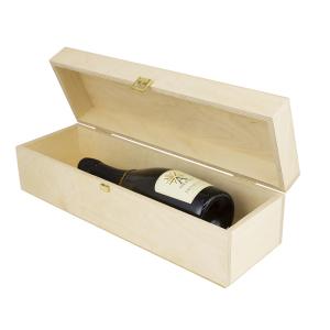 Torched Double Bottle Wooden Wine Box Top Handle Hinged Lid Carrier