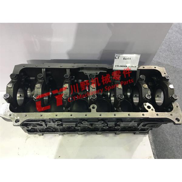 1112104447 6BG1 Diesel Cylinder ISUZU Engine Block 155KG