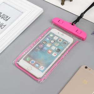 Fluorescent Waterproof Cell Phone Pouch , Sensitive Touch Mobile Phone