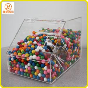 Quality customized supermarket display box clear acrylic candy case for sale