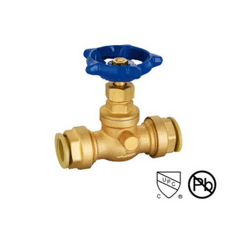 Buy Heavy Duty Brass Stop Valve Quick Connected With Hand Wheel Cast Lron With Paint at wholesale prices