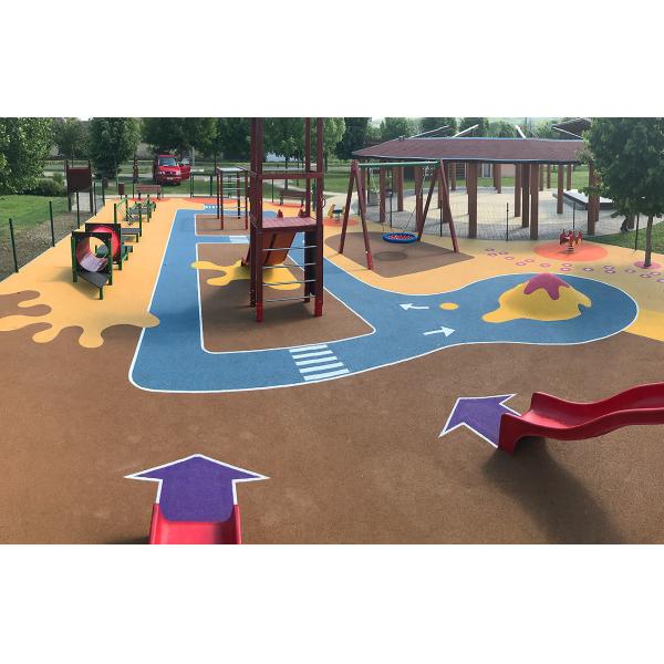 Easy Installation EPDM Rubber Running Track Custom With UV Flexibility