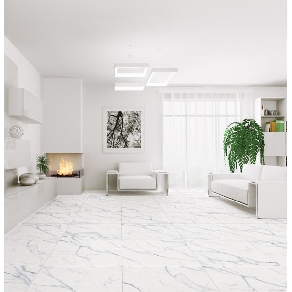 Modern Design Style Porcelain Tiles Bianco Carrara White for Living Room