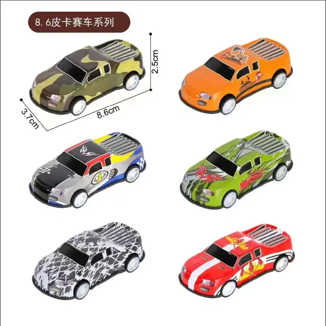 Metal Surface with Printed Children&prime;s Toys Pull Car Inertia Car Toys Children&prime;s Toys Can Be Customized