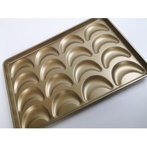 Quality Aluminum Steel 16 Links Croissant Hot Dog Bread Mold Economical for sale