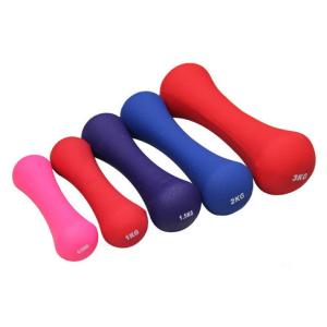 Colorful 0.5kg - 5kg Neoprene exerciser fitness matte surface bone weight