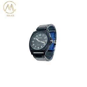 China Miler Stainless Steel Quartz Watch 30m Waterproof Golden Dial on sale