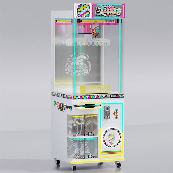 Buy 60kgs LED Lights Coin Operated Lucky Clip Game Machine Mini Dolls Claw Machine For Kids Adults Amusement Game Center Offering Interactive Entertainment Options at wholesale prices