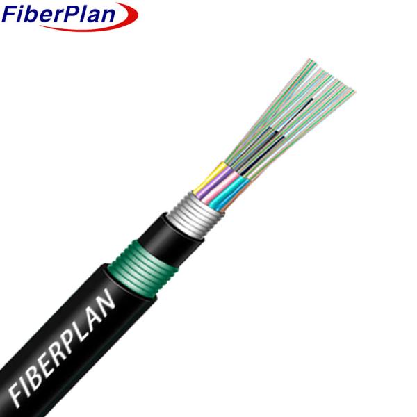 Polyethylene Jacket GYTA53 Outdoor Optical Cable Double Armored Double Sheathed