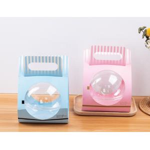 Sweet Delights 700ml Mousse Ball Containers Dual Color PET Dessert For Fruit Salads Cakes