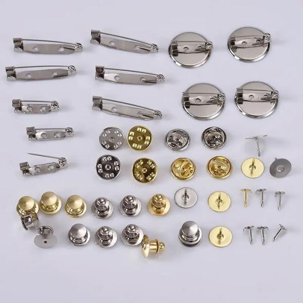 Gold Plating 2D Custom Soft Enamel Pins 1.2mm Thickness With Butterfly Clutch