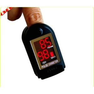Quality Black Mini Fingertip Pulse Oximeters for Oxygen Bar CE for sale