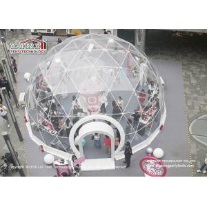 China Lightweight Exhibition Geodesic Dome Tents With Clear PVC Roof Cover on sale