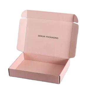 China Custom Logo Folding Cardboard Cartons Shipping Mailer Box for Pink Apparel Cosmetic Set on sale