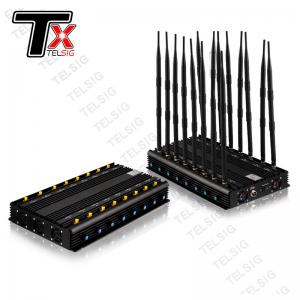 Quality High Quality Desktop 16 Band Cell Phone 2G 3G 4G GPS VHF UHF Lojack 5G Jammer Wifi Signal Blocker For Home for sale