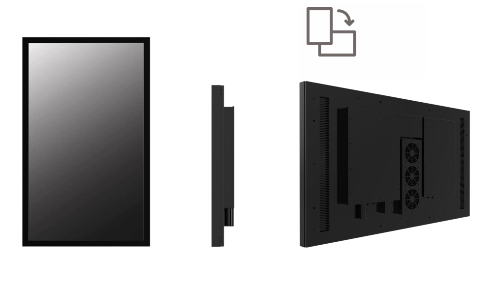 Industrial Grade Outdoor LCD Touchscreen Monitor 21.5/43/49/55 inches Display High Brightness With Optical Bonding, super slim and narrow bezel desigh